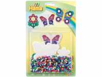 Hama Perlen 4207 Set Schmetterling mit ca. 1.100 bunten Midi Bügelperlen mit