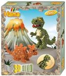 Hama Perlen 3250 Geschenk-Set 3D Dinos mit ca. 2.500 bunten Midi B&uuml;gelperlen...