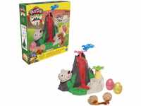 Play-Doh Slime Dino Crew Die Dino-Insel Vulkan-Spielset mit HydroGlitz Eiern und