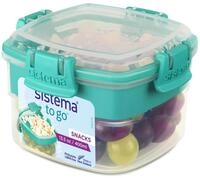 Sistema Snacks TO GO Frischhaltedose | 400 ml kleine Snack-Box mit F&auml;chern 