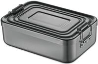 K&uuml;chenprofi Lunchbox Gro&szlig; aus Aluminium in der Farbe Anthrazit, Ma&szlig;e: 23cm x 15cm