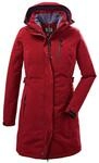 killtec Damen Funktionsparka/Parka mit abzippbarer Kapuze KOW 165 WMN PRK, rot, 36,