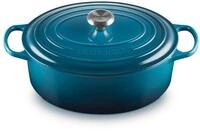 Le Creuset Signature Gusseisen-Br&auml;ter mit Deckel, &Oslash; 31 cm, Oval, F&uuml;r alle