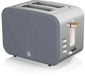Swan Nordic Toaster Breitschlitz, 2 Scheiben, 3 Funktionen, 6 Br&auml;unungsstufen,