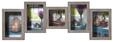 walther design Bilderrahmen grau 4X10x15 cm und 1X10x10 cm Galerierahmen Rustic