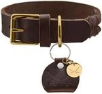 HUNTER Hundehalsband SANSIBAR SOLID, Leder, belastbar & strapazierf&auml;hig,
