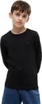 Tommy Hilfiger Jungen Langarmshirt Basic, Schwarz (Meteorite), 14 Jahre