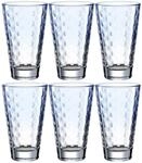 Leonardo Optic Trink-Gl&auml;ser 6er Set, sp&uuml;lmaschinenfeste Longdrink-Gl&auml;ser, bunte