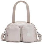 Kipling COOL DEFEA Mittelgro&szlig;e Schultertasche, Metallic Glow (Silber)