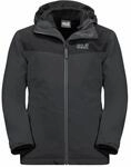 Jack Wolfskin Unisex Kinder SNOWFROST 3IN1 JACKET K 3-in-1-Jacke, phantom, 140