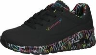 Skechers Damen Uno Loving Love Sneaker, Schwarz, 41 EU