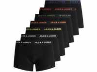 Jack & Jones Herren JACBASIC Trunks 7 Pack NOOS 12165587, Black/Black - Black -...