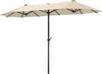 Schneider Sonnenschirm Salerno, natur, 320 x 150 cm, rechteckig, 746-02,Gestell
