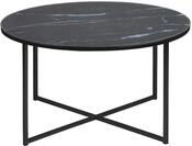 AC Design Furniture Antje Couchtisch Rund, &Oslash;:80 x 45 cm, Marmoroptik