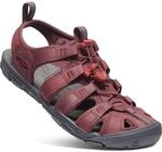 KEEN Damen CLEARWATER CNX LEATHER Sandale WEIN/ROTE DAHLIE 40.5