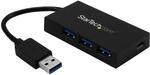 StarTech.com 4 Port USB 3.0 Hub - USB-A zu 3x USB-A und 1x USB-C - Reise USB Hub -
