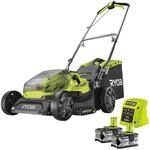 RYOBI 18 V ONE+ Akku-Rasenm&auml;her RY18LM37A-240 &ndash; 37 cm Schnittbreite, inkl. 2 x
