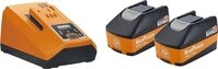 FEIN HighPower Akku-Starter-Set mit 2 Li-Ionen-Akkus Spannung 18V Kapazit&auml;t 5,2 Ah