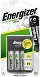 Energizer Batterieladeger&auml;t, wiederaufladbare f&uuml;r AA/AAA Batterien, Recharge Base,
