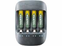 VARTA Akku Ladegerät, inkl. 4X AAA 800mAh, Batterieladegerät für...