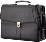 Alassio Aktentasche Pescara, 41 cm, 14 L, Schwarz