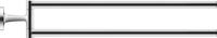 Duravit Handtuchhalter Starck T, zweiarmig, Wandmontage, 46,5 cm, Chrom, One Size