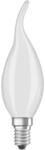 OSRAM Dimmbare Filament LED Lampe mit E14 Sockel, Warmweiss (2700K), Windsto&szlig; Kerze,