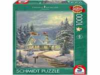 Schmidt Spiele 59935 Thomas Kinkade, Am Heiligabend, 1000 Teile Puzzle