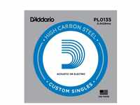 D'Addario PL0135 Gitarren-Einzelsaite (für Akustik oder E-Gitarre) 0,034 cm...