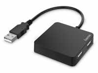 Hama USB Hub 2.0, 4-fach Adapter (4in1 USB A Hub, USB Splitter mit 4 USB-Ports,...