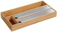 Kesper | Folienspender Bambus, 4 F&auml;cher, 42 x 19 x 5,4 cm | 5804113