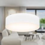 B.K.Licht - Deckenlampe mit Lampenschirm aus Stoff, E27 Fassung, max. 40 Watt,