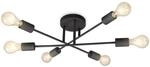 B.K.Licht - Deckenlampe mit E27 Fassung, max. 40 Watt, Vintage, Deckenleuchte, Lampe,