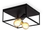 B.K.Licht - Deckenlampe schwenkbar, E27 Fassung, max. 60 Watt, Vintage,