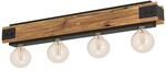EGLO Deckenlampe Layham, 4 flammige Deckenleuchte Vintage, Industrial, Retro,