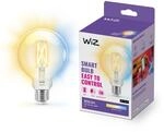 WiZ Tunable White LED Lampe, Globe, E27, 60 W, transparentes Vintage Design, dimmbar,