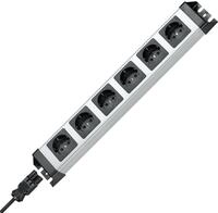 Kopp Powerversal Steckdosenleiste 6-Fach, mit Wieland-Eingang, 3600W/16A,90 Grad