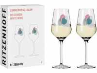 Ritzenhoff 3611001 Weißweinglas 300 ml – Serie Sommerwendtraum Set Nr. 1 –...