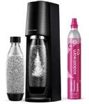 SodaStream TERRA Wassersprudler - 1x Sprudlerflasche, CO2-Zylinder, Schwarz