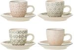 Bloomingville Cozy Becher 4er Set, Keramik, 4 St&uuml;ck (1er Pack), 4, Rosa
