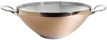 de Buyer - Wok PRIMA MATERA aus 90% Kupfer und 10% Edelstahl - mit 2 Griffen - 32cm -