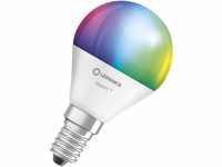 LEDVANCE Smarte LED-Lampe mit WiFi Technologie, Sockel E14, Dimmbar, Lichtfarbe