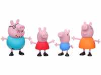 Peppa Pig Peppa’s Club Familie 4er-Pack Spielzeug, 4 Figuren der Familie Wutz...