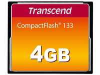 Transcend CFCard 4GB 133x, TS4GCF133, Schwarz
