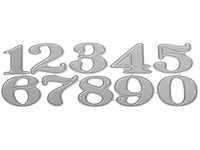 Rayher Hobby 59235000 Stanzschablonen-Set, Big Numbers, 10 Stük, 1,5-2,8 cm