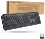 Logitech MX Keys for Business kabellose Tastatur mit Tastenbeleuchtung, leise Tasten