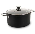 Genius Cerafit Plasma Kochtopf, Edelstahl, 5 liters, 24 cm, Schwarz