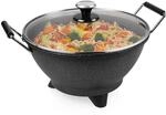 Princess Stir-Fry Elektro-Wok - 1400 Watt, 7 Liter, 35 cm Durchmesser, Regulierbarer