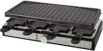 Clatronic&reg; Raclette 8 Personen mit abnehmbarer Grillplatte | Raclette Grill mit