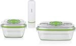 Princess Set de Bo&icirc;tes Alimentaires en Verre avec Mise sous Vide Manuelle, Pompe &agrave;